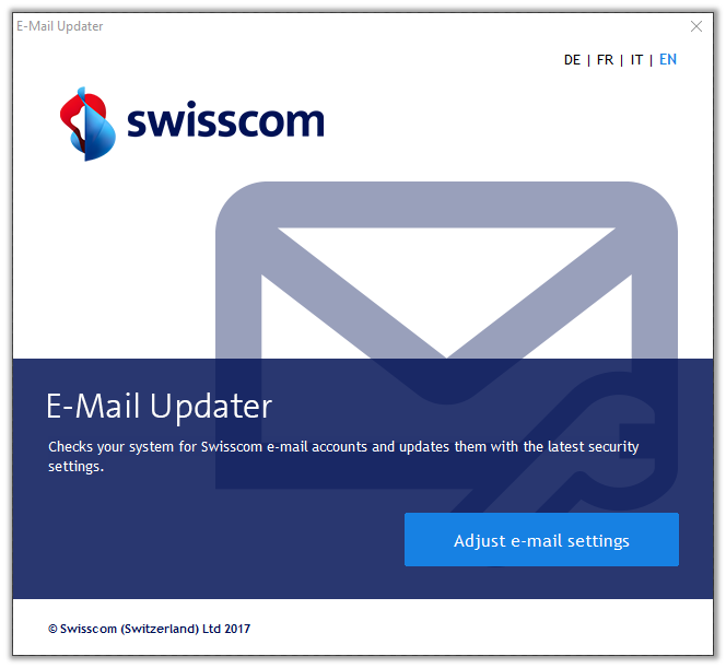 Swisscom E-Mail Updater